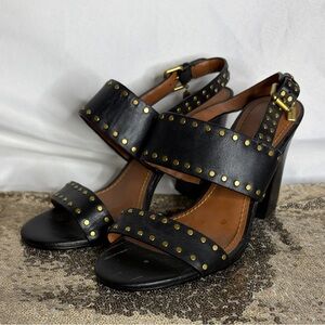 Coach Rylie Slingback Black Studded Women's Sandals